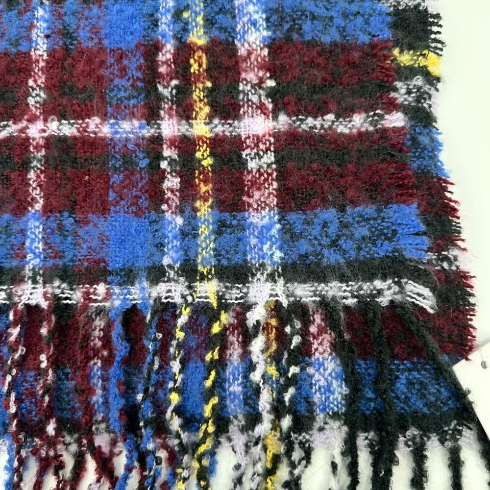 BP Nordstrom Plaid Multicolor Oversized Scarf‎ Soft Cozy Preppy NWT